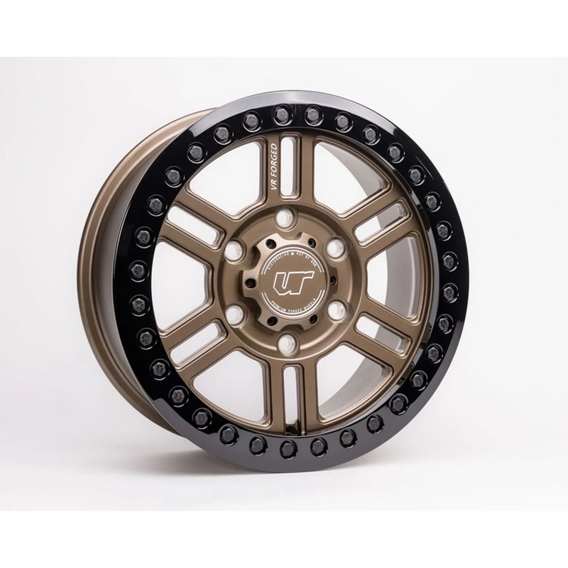 Agency Power 6 Lug D16 Set of 4 15×6 Satin Bronze Beadlock Wheel