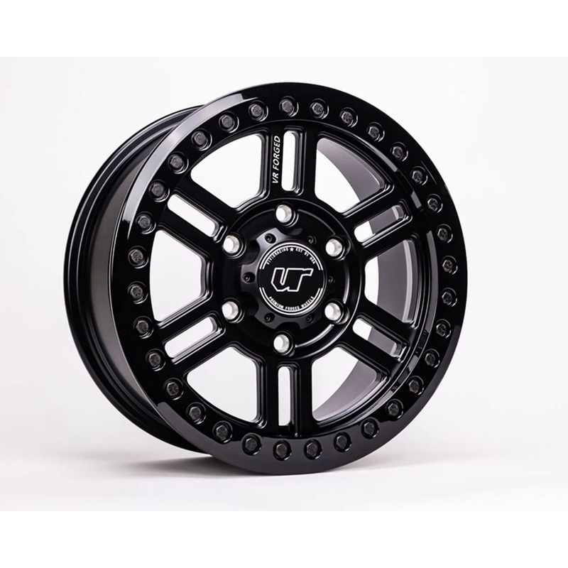 Agency Power 6 Lug Forged D16 Set of 4 15×6 Matte Black Beadlock Wheel