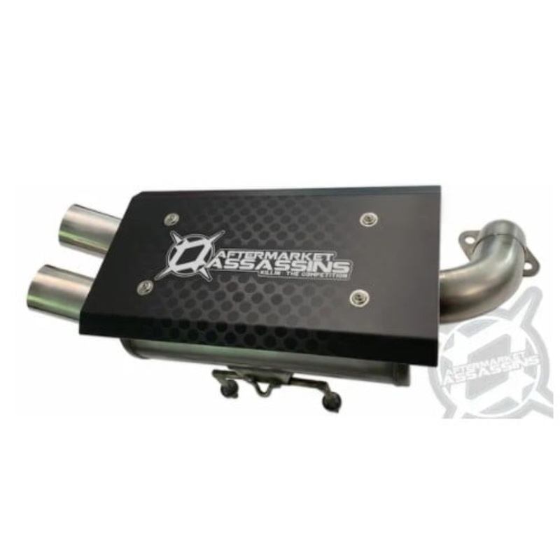 Aftermarket Assassins Polaris General & RZR S 1000 Stainless Slip-On Exhaust