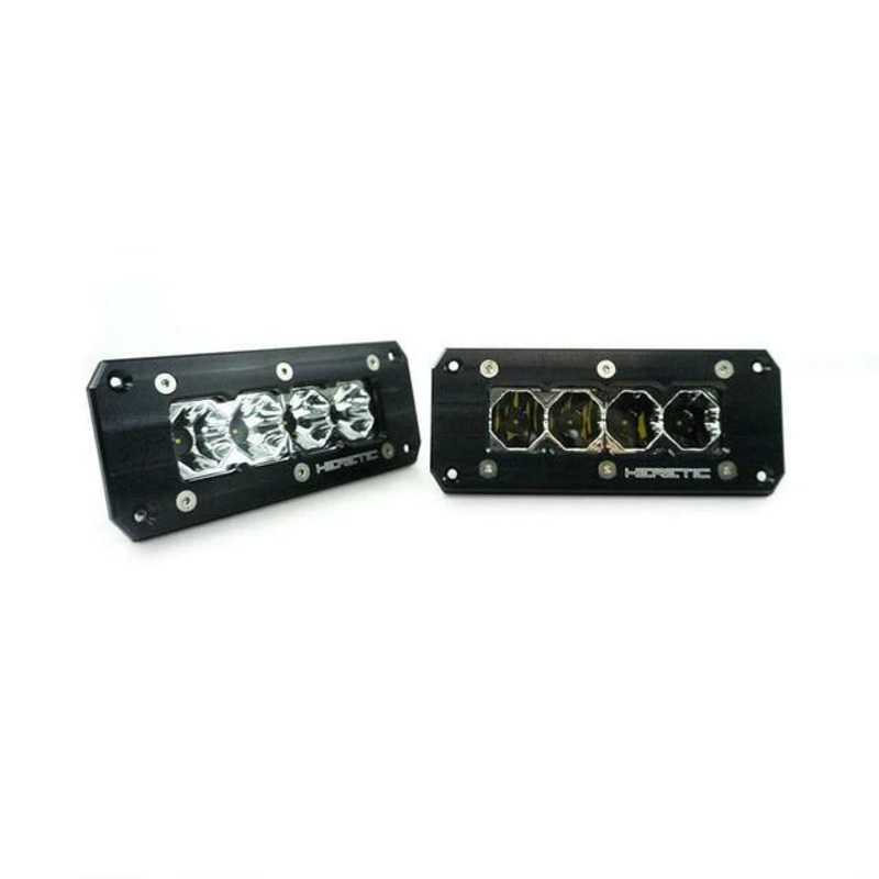 Heretic Studio Black Flush Mount 4 Light Bar