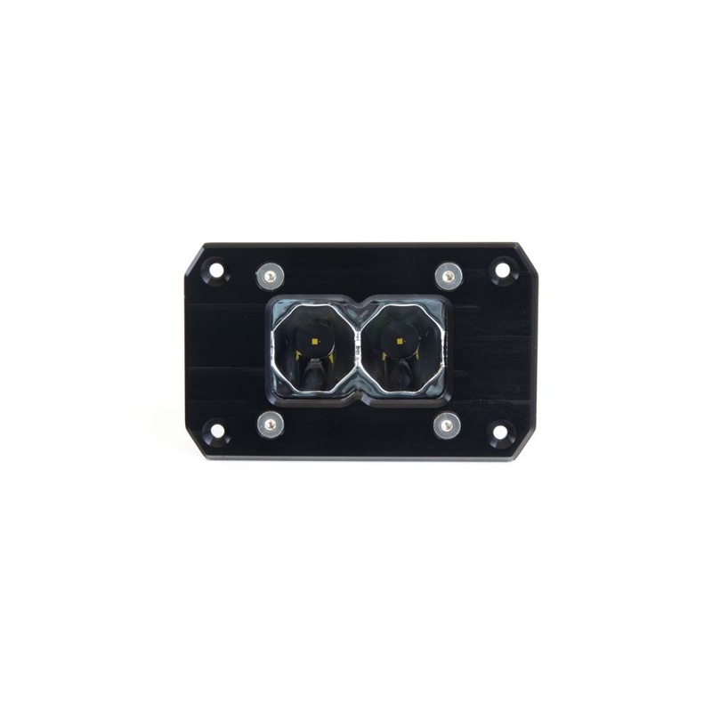 Heretic Studio Black Flush Mount 2 Light Bar (Single)