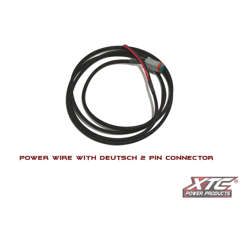 XTC 5′ Power Wire with Deutsch 2 Pin Connector on one end