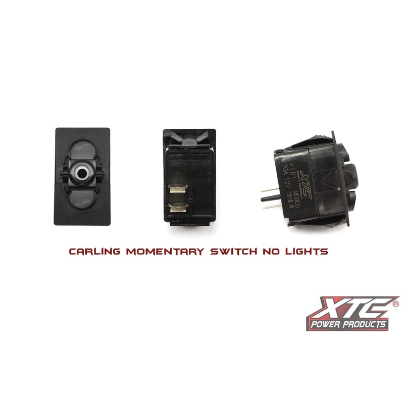 XTC (ON)-OFF SPST Momentary Carling Rocker Switch with No Lights