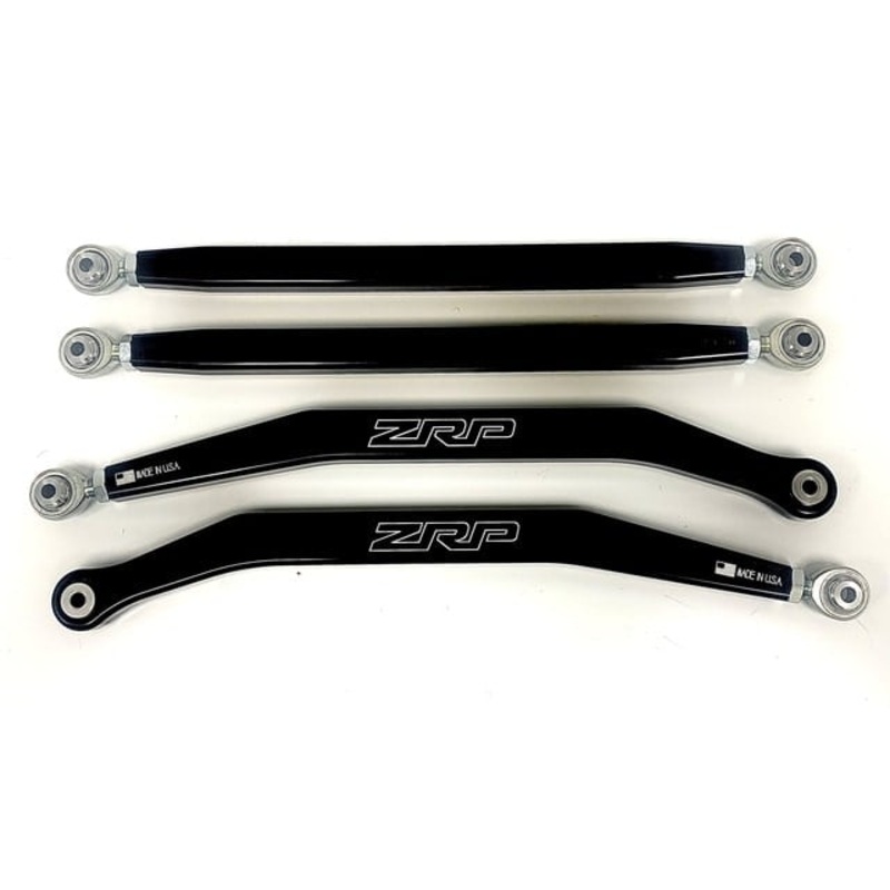 ZRP RZR Pro XP Radius Rods|Black|Raw Aluminum