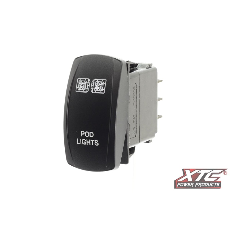 XTC Pod Lights Rocker Switch|Amber Top / Amber Bottom|Blue Top / Blue Bottom|Red Top / Blue Bottom|Red Top / Red Bottom