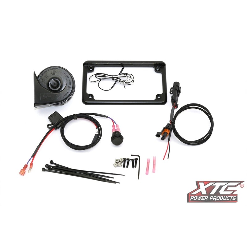 XTC RZR XP 2015+ Plug and Play Power Adapter & Horn Kit with 6 6 LED License Frame