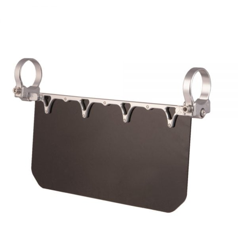 Axia Alloy 12 Wide Sun Visor – Solid Black Shield