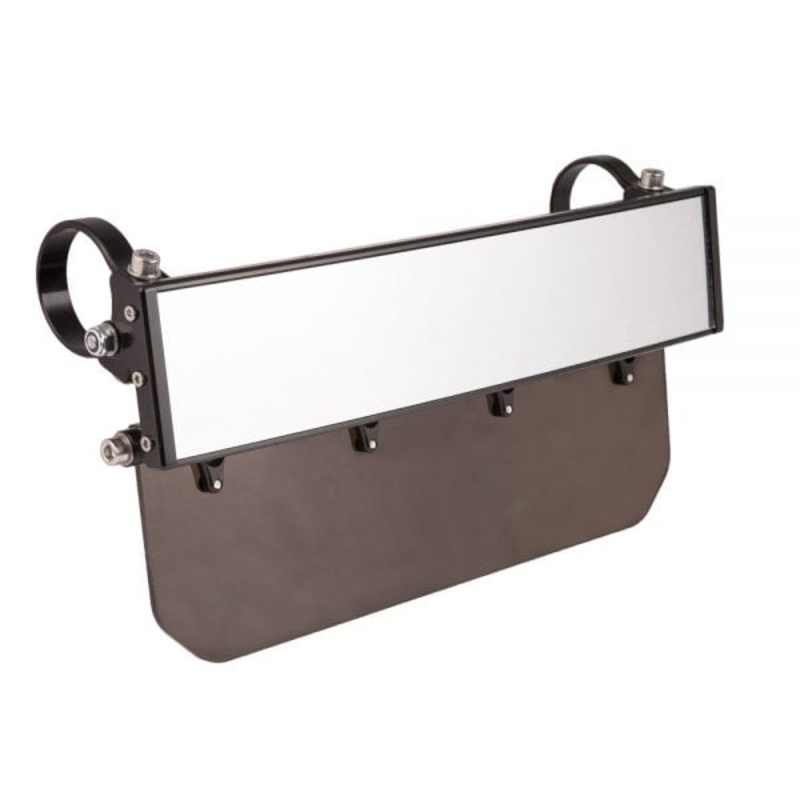 Axia Alloys 12 Wide Panoramic Rearview Mirror W/ Solid Black Sun Visor