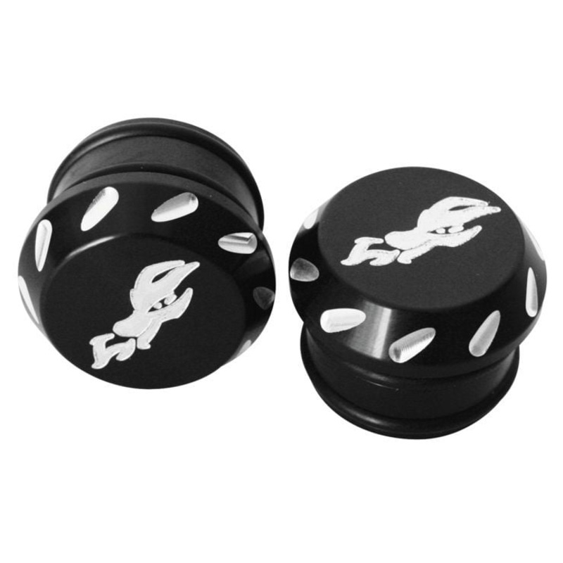 DragonFire Racing Billet Tube End Caps 1.5 Black Anodized