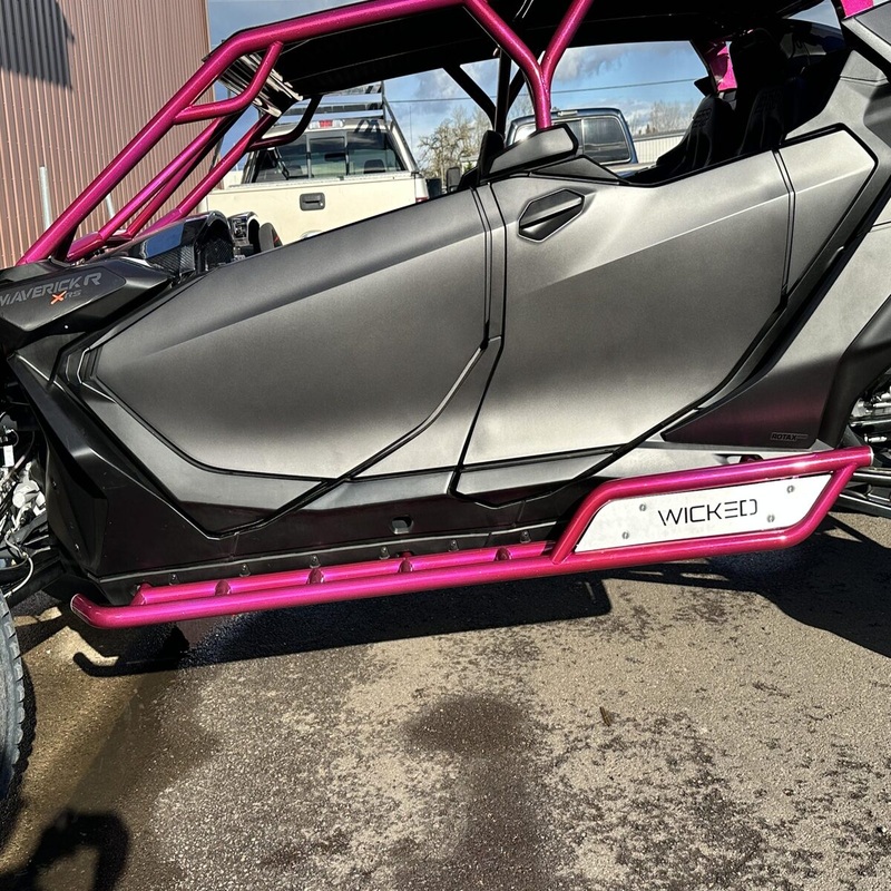 Wicked Fab Works Can-Am Maverick R Rock Sliders – 4 Seat